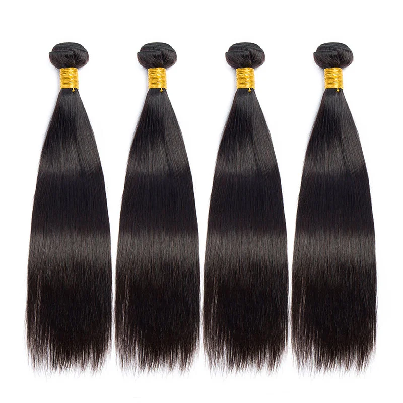 

Brazilian Straight Hair Bundles 3/4 Pieces Straight Human Hair Bundles 8-32 Inch Remy Human Hair Extensions For Black Women
