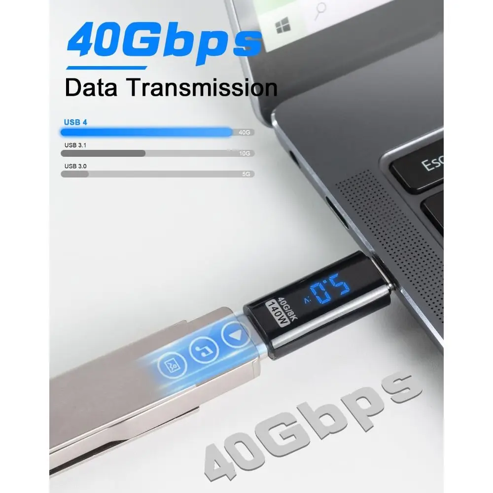 Адаптер USB Type-C для iOS 140 Вт 40 Гбит/с