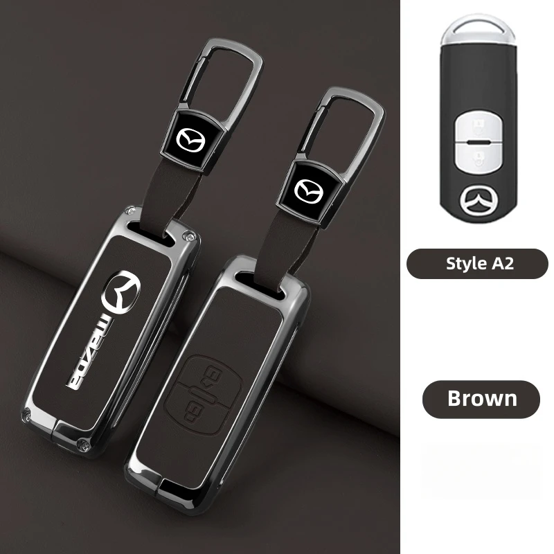 Автомобильный ключ из цинкового сплава для Mazda Axela Atenza 3 2 6 CX3 CX5 CX30 CX8 CX9 MX5 RX7 RX8 SKYACTIV, защитный чехол для дистанционного ключа автомобиля