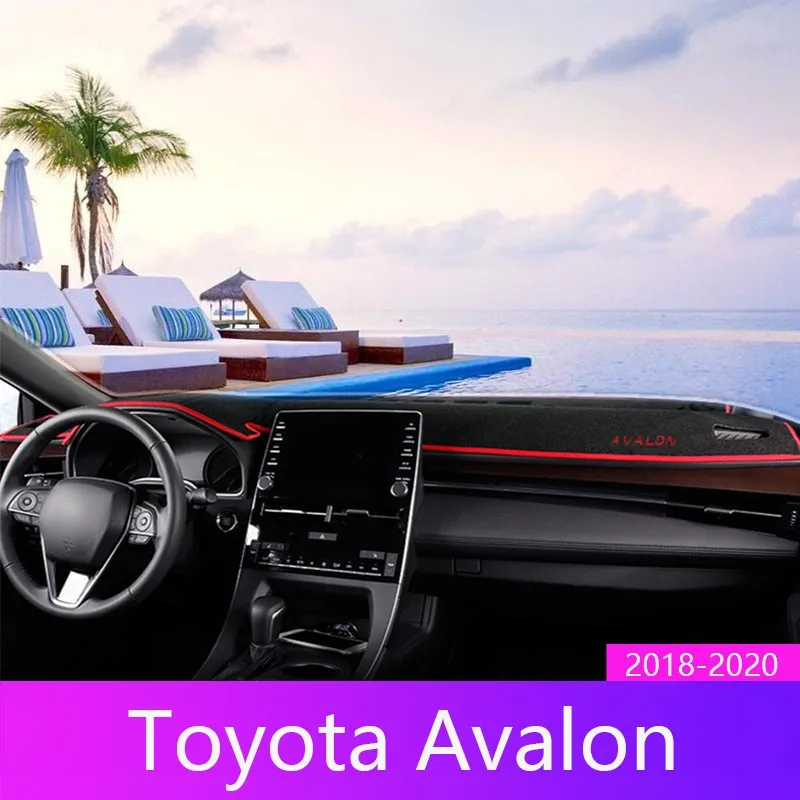 

For Toyota Avalon Car Dashboard Avoid Light Pad Instrument Platform Desk Cover Mat Carpets Anti-uv 2018 2019 2020 Accessories