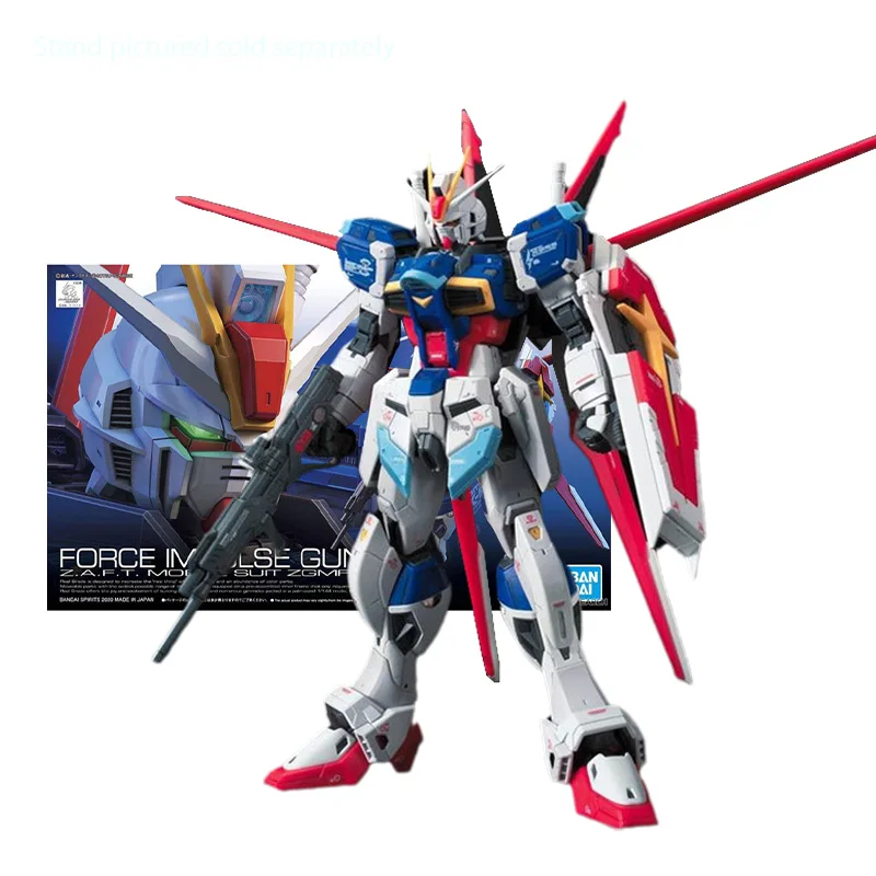 

Оригинальная модель Bandai Gundam, Комплект аниме-фигурок RG 1/144 PB ZGMF-X56S Force, импульсная коллекция Gunpla, аниме экшн-фигурки, игрушки