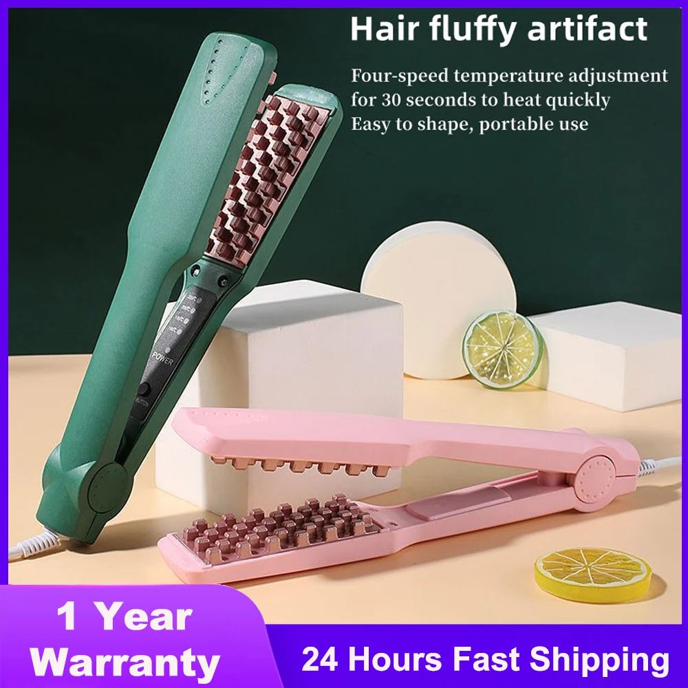 

Fluffy Hair Curler Corrugated Curling Iron Ceramic Hair Crimper Volumizer Corn Perm Splint Hair Waver Curling Tongs Styling Tool