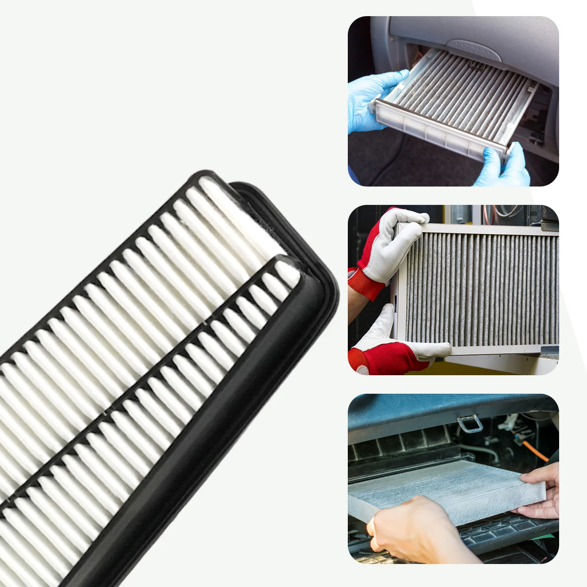 Воздушный фильтр для автомобильного двигателя пыльца контроля сменные газы