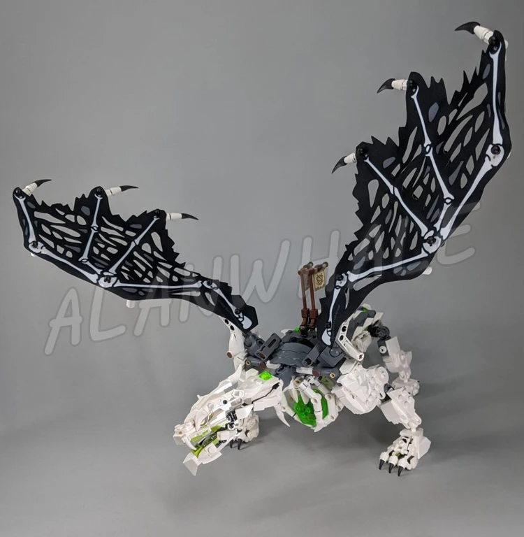 1016 шт. череп волшебник дракон скелет воин пауки кости 11556 наборы строительных