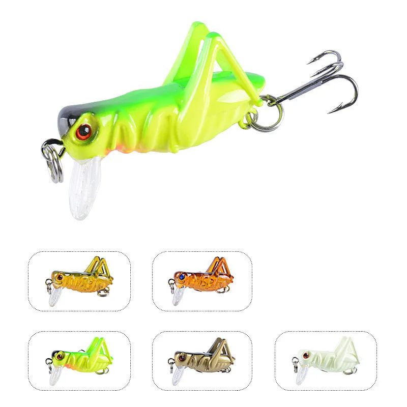 

Insect Fishing Lure Wobbler Bionic Bait Grasshopper Minnow Hard Baits Squid Artificial Freshwater Fishing Tackle