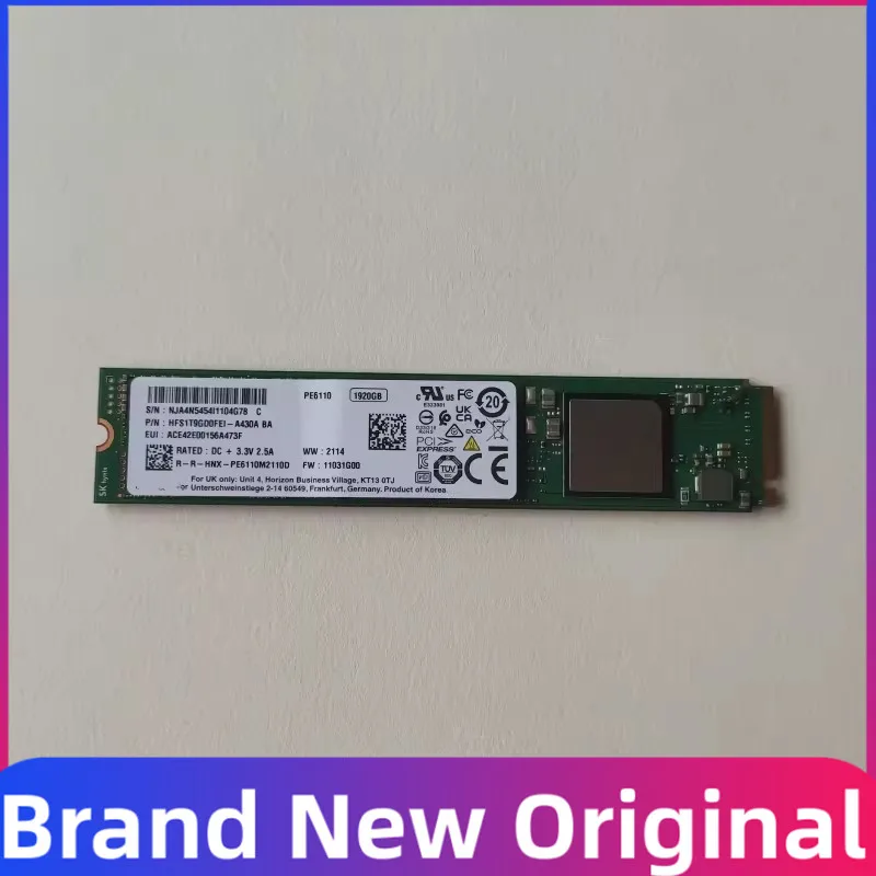 New Original PE3110 PE4010 PE6010 960G PE6110 1.92T NVME M. 2 PCIE 22110 Solid State Drive SSD For SK hynix Enterprise Class