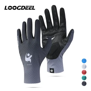LOOGDEEL Cycling Gloves Ice Silk Breathable Shockproof Sports Running Gloves Unisex Wear-resistant N