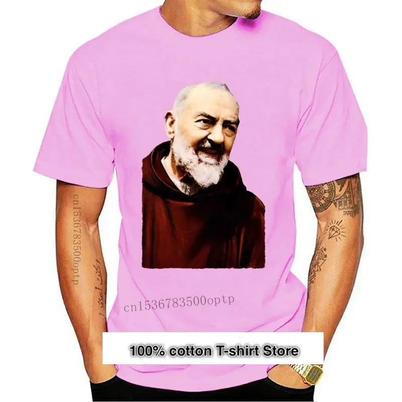 

Camiseta de nuevo Padre Pio --- caqui, todas las tallas, S-5XL