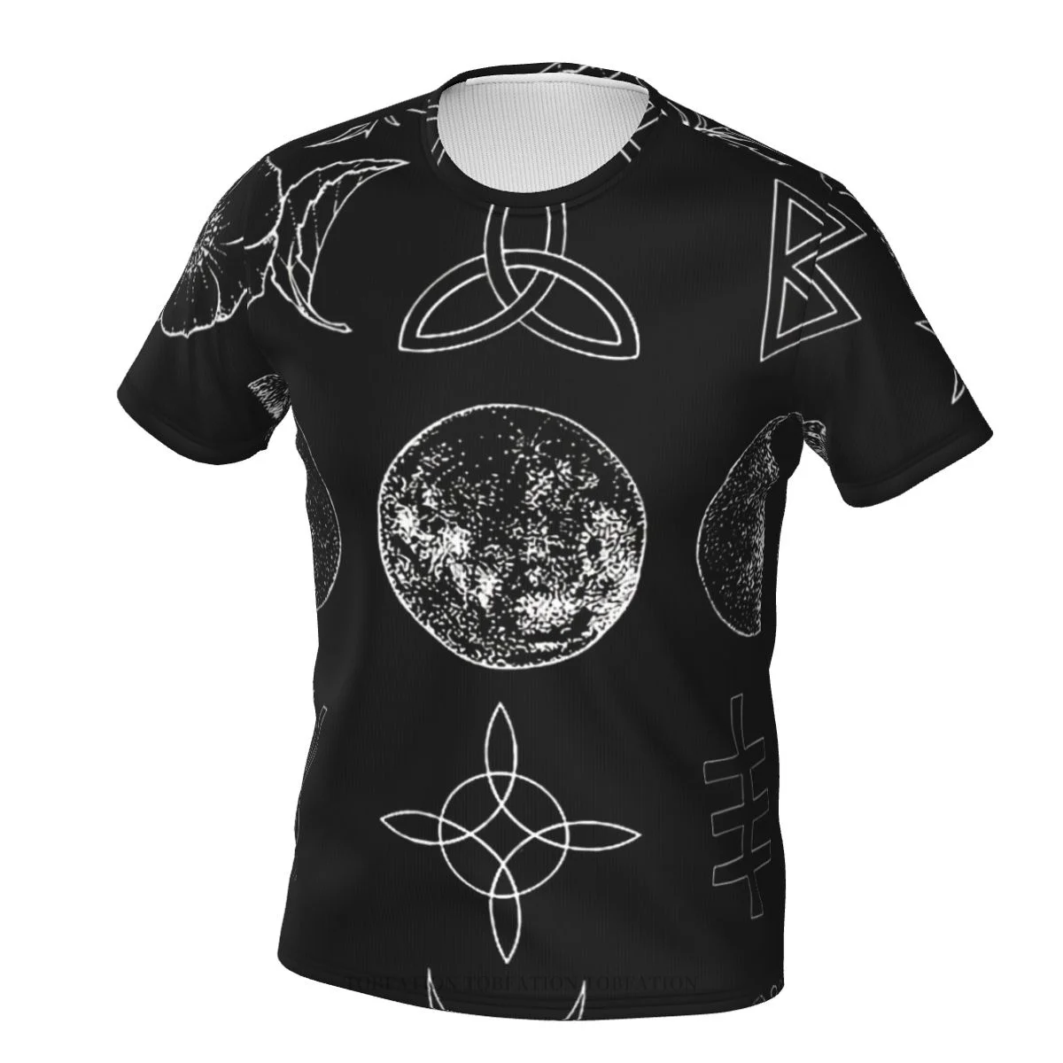 

Magical Moons Triple Moon Art Summer T Shirts Polyester Tshirt Quick-drying Short Sleeve 3D Printed Breathable Clothes