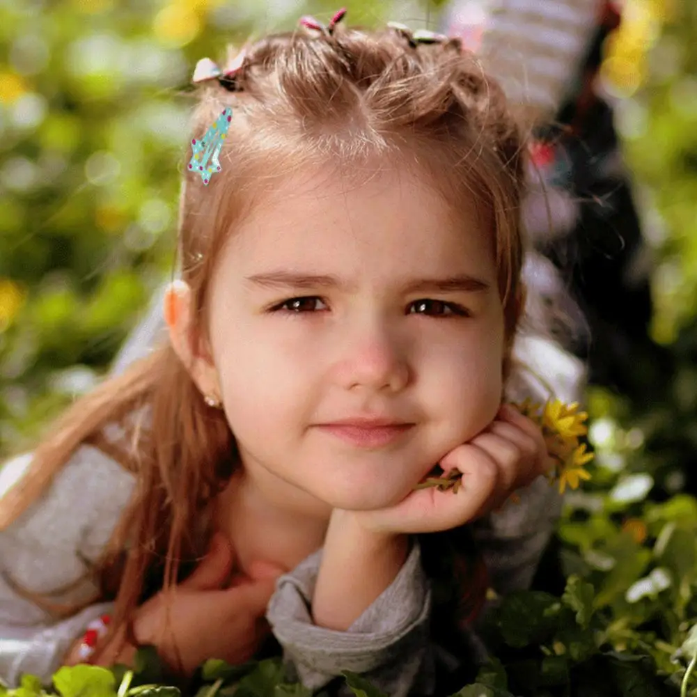 

60 шт., детские заколки для вечерние яркого цвета