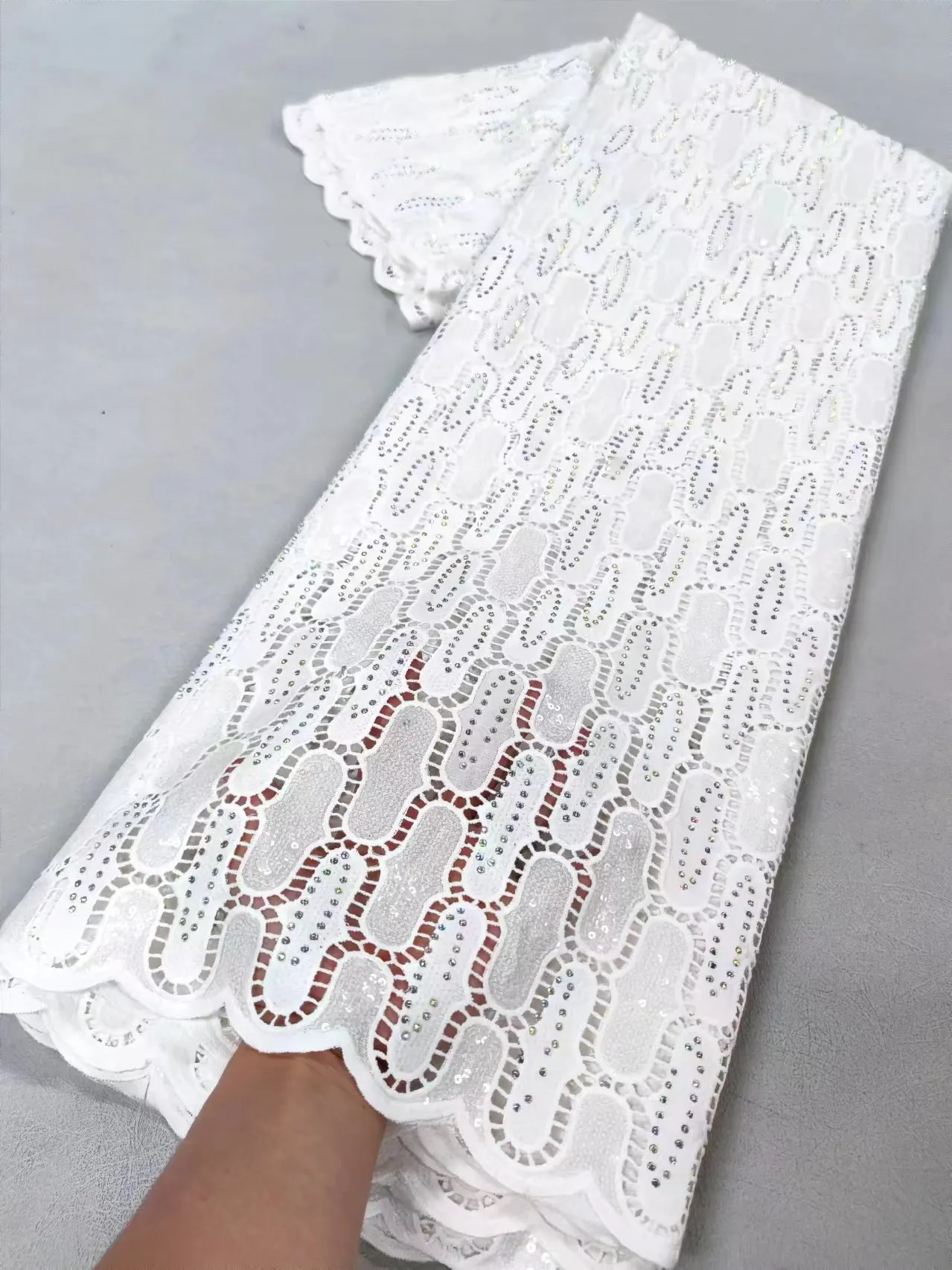 Новейшая африканская кружевная ткань 2024 Высококачественная нигерийская