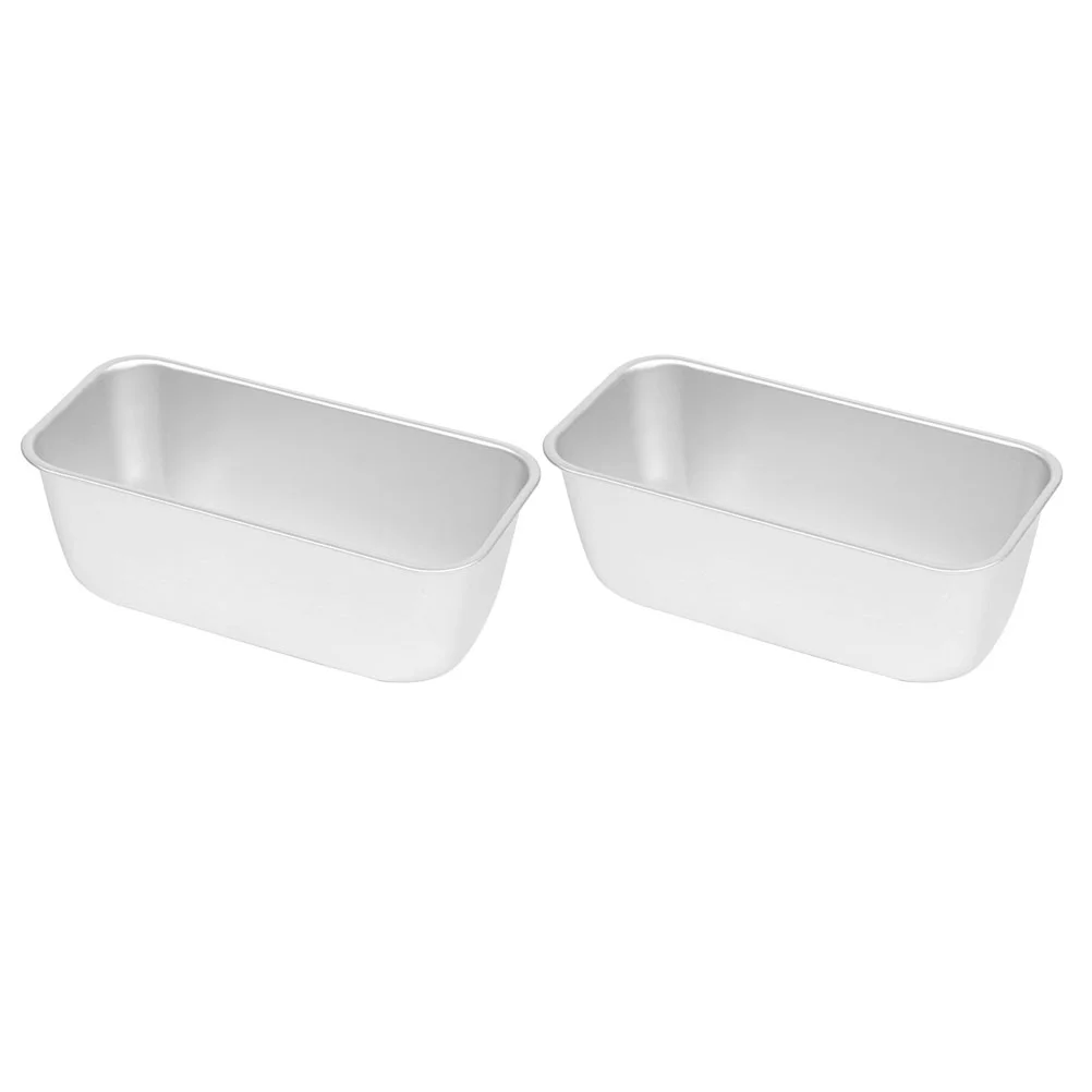 

2 Pcs Grill Pan Lid Baking Tray French Bread Loaf DIY Soap Aluminum Loaf Pans Lids Bread Toast Baking Mold Toast Box