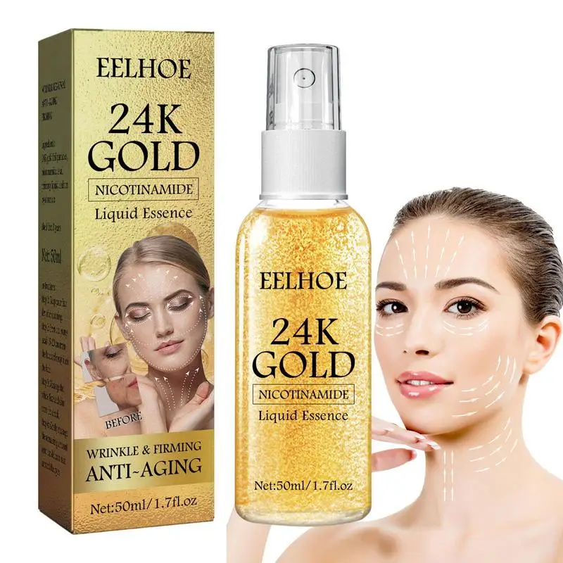 

24K Gold Essence Face Serum Skin Care Products Hyaluronic Acid For Face Day Cream Anti WrinkleAnti Aging Collagen Whitening Skin