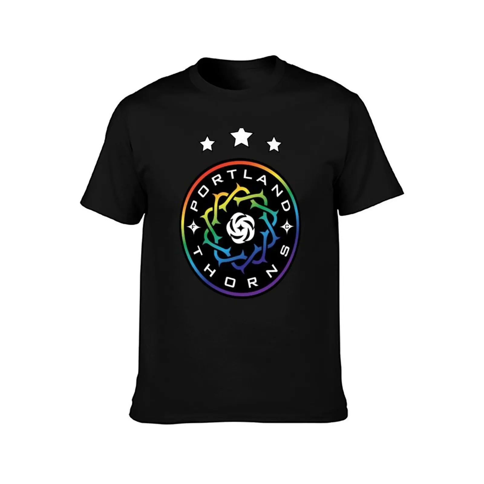 Фото Футболка PORTLAND THORNS PRIDE FC-SOCCER NWSL в городском стиле, повседневный топ с короткими рукавами №2