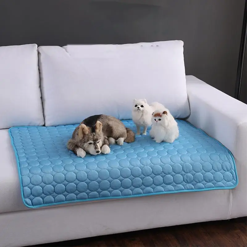 

Охлаждающий коврик для собак, моющаяся кровать для собак, портативное одеяло для сна для кошек, дышащий диван, подстилка для льда, быстрая по...