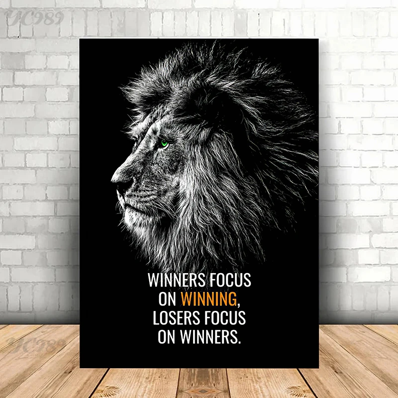 

Вдохновляющие цитаты в виде льва, холст, искусство, мотивационный принт в виде Льва на Cnavas, постер с животными, Настенный декор, картина для у...