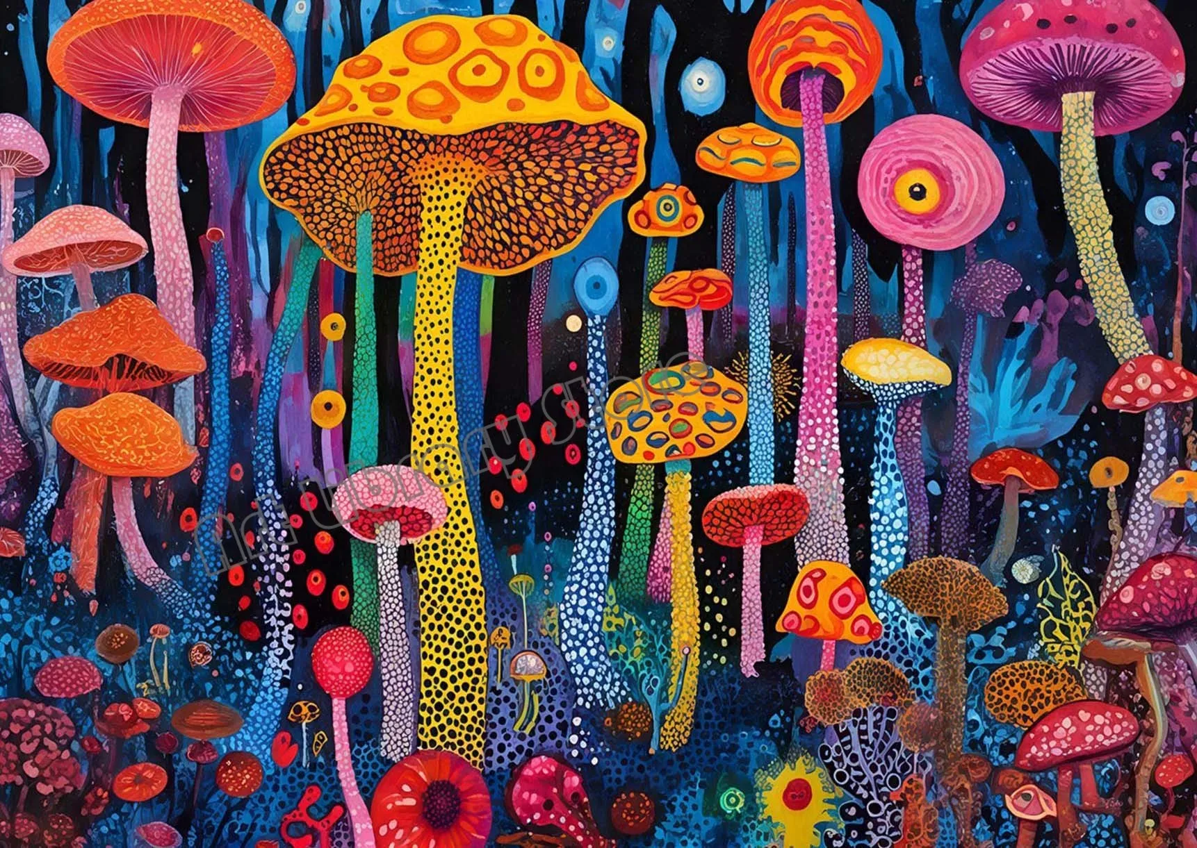 

Постер Yayoi Kusama Абстрактная живопись на холсте