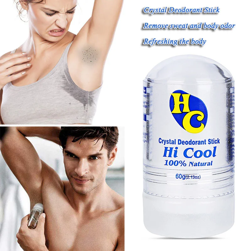 

60g Natural Rhinestone Deodorant Alum Stick Body Odor Remover Antiperspirant