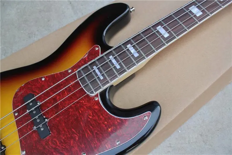 

Electric guitar bass Jazz Bass 4-Strings sunburst color Electric guitar bass Maple fingerboard 10yue25