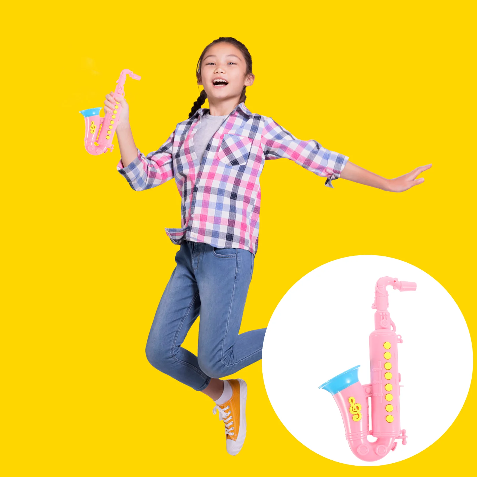 

Simulation Saxophone Musical Instrument Toy Decorative Model Simulated Princess Toys Children Performance Prop Kids