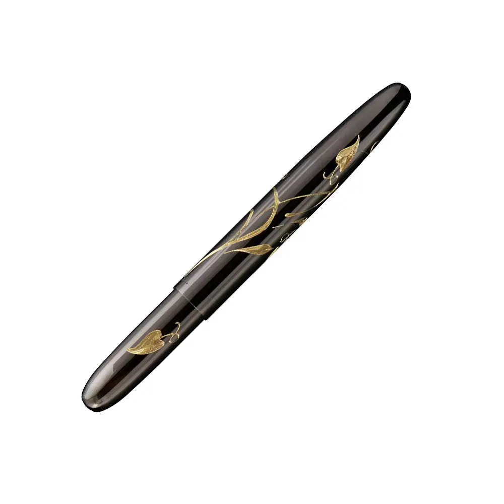 -Nitride  Space Pen with Mechanically Engraved Design (Black- Nouvea)