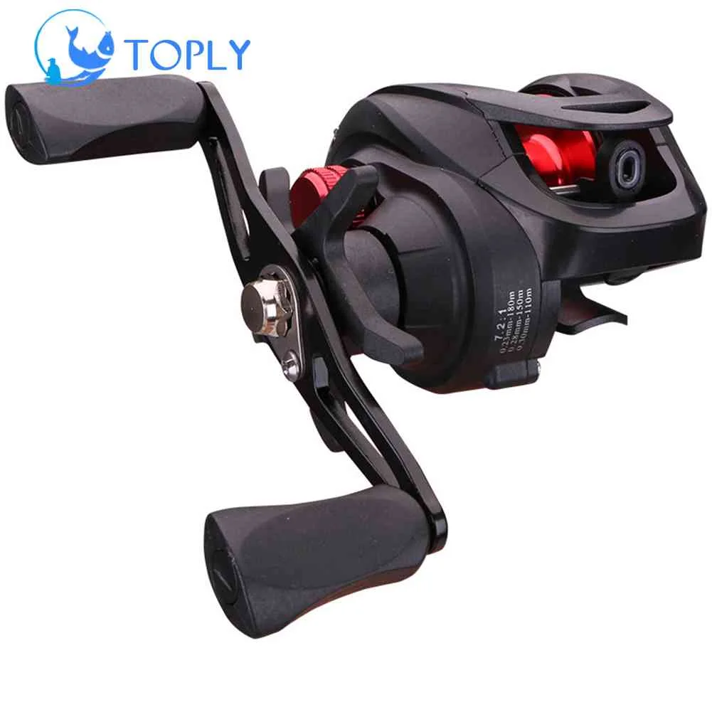 TOPLY Baitcasting Fishing Reel Ultra Smooth Magnetic Braking System Fishing Wheel 7.1:2 High Speed 18+1 Bearing Equipment