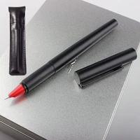 jinhao high quality metal fountain pen frosted black stationery school supplies ink pens
