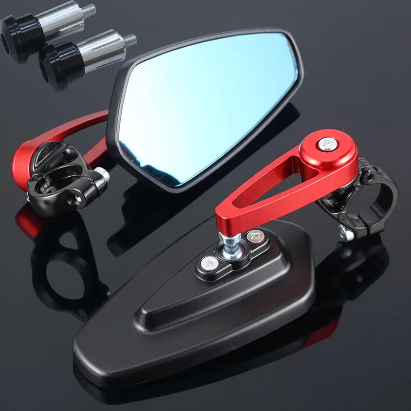 

Universal CNC Motorcycle Rearview Mirrors DIY Modified Electric car Reflector Reversing Auxiliary Mirror Handlebar reflectors