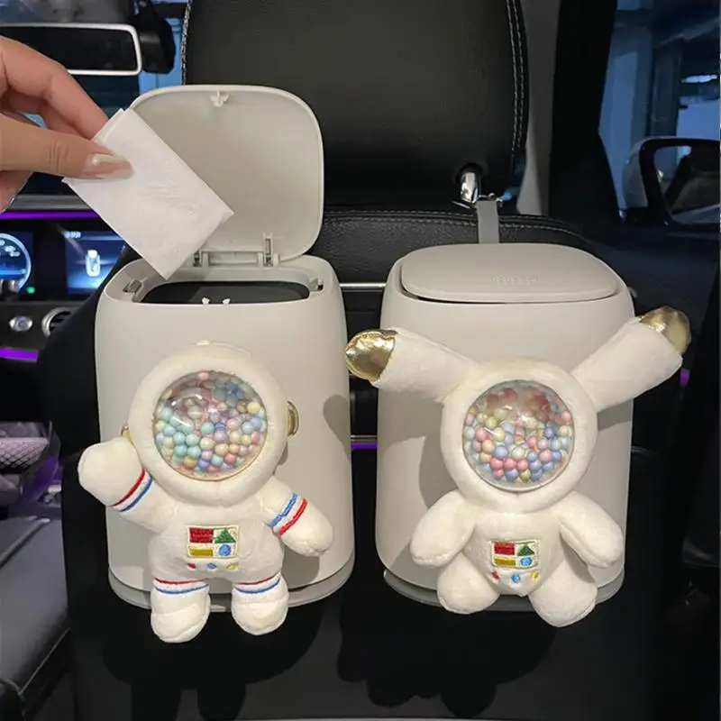 

Практичная Автомобильная мусорная корзина, портативный универсальный автомобильный контейнер для хранения с силиконовой ручкой, многофункциональный контейнер для хранения в автомобиле