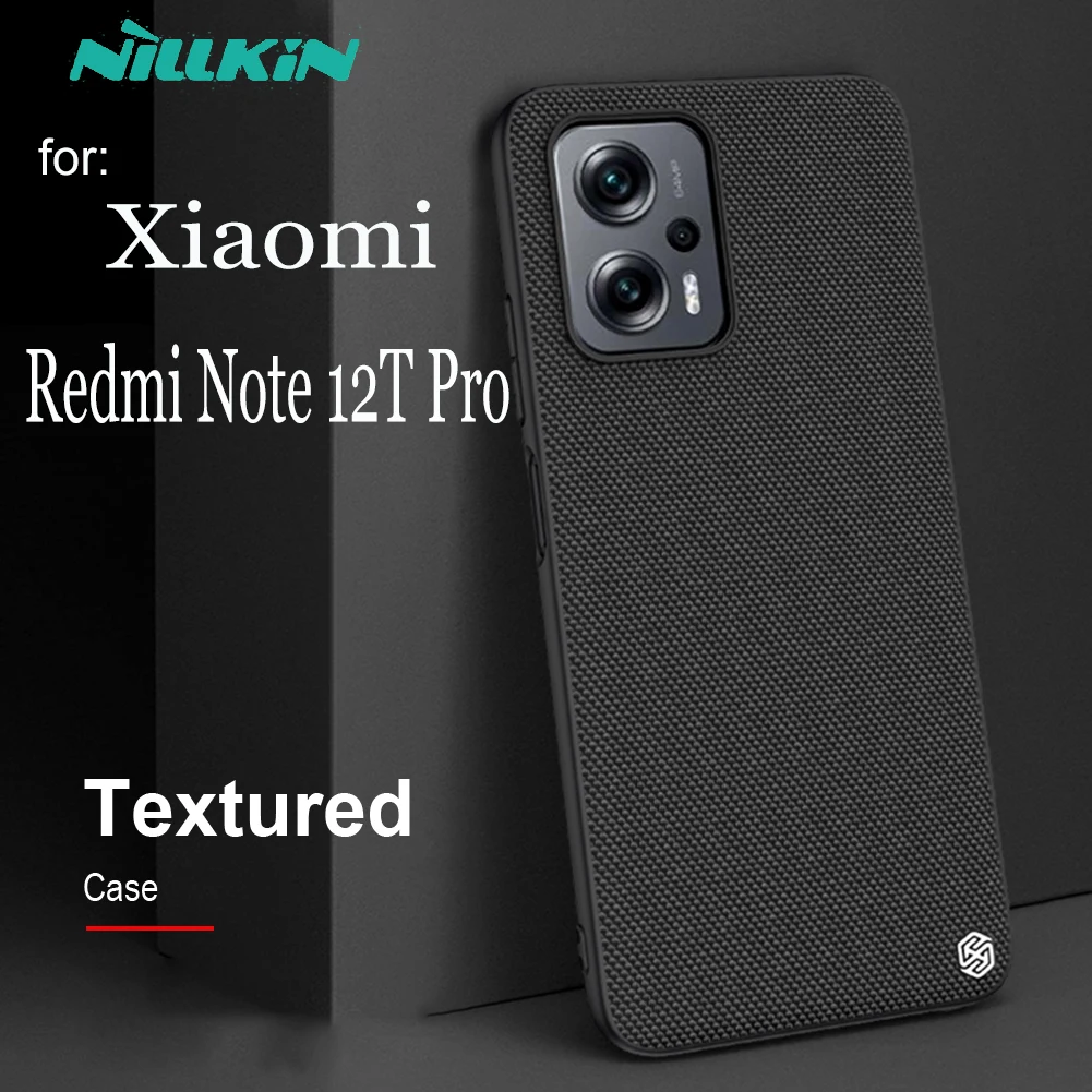 

Nillkin Case for Xiaomi Redmi Note 12T Pro Case NILKIN Textured Nylon Fiber Soft TPU Hard PC Panel Back Cover on Redmi Note12T