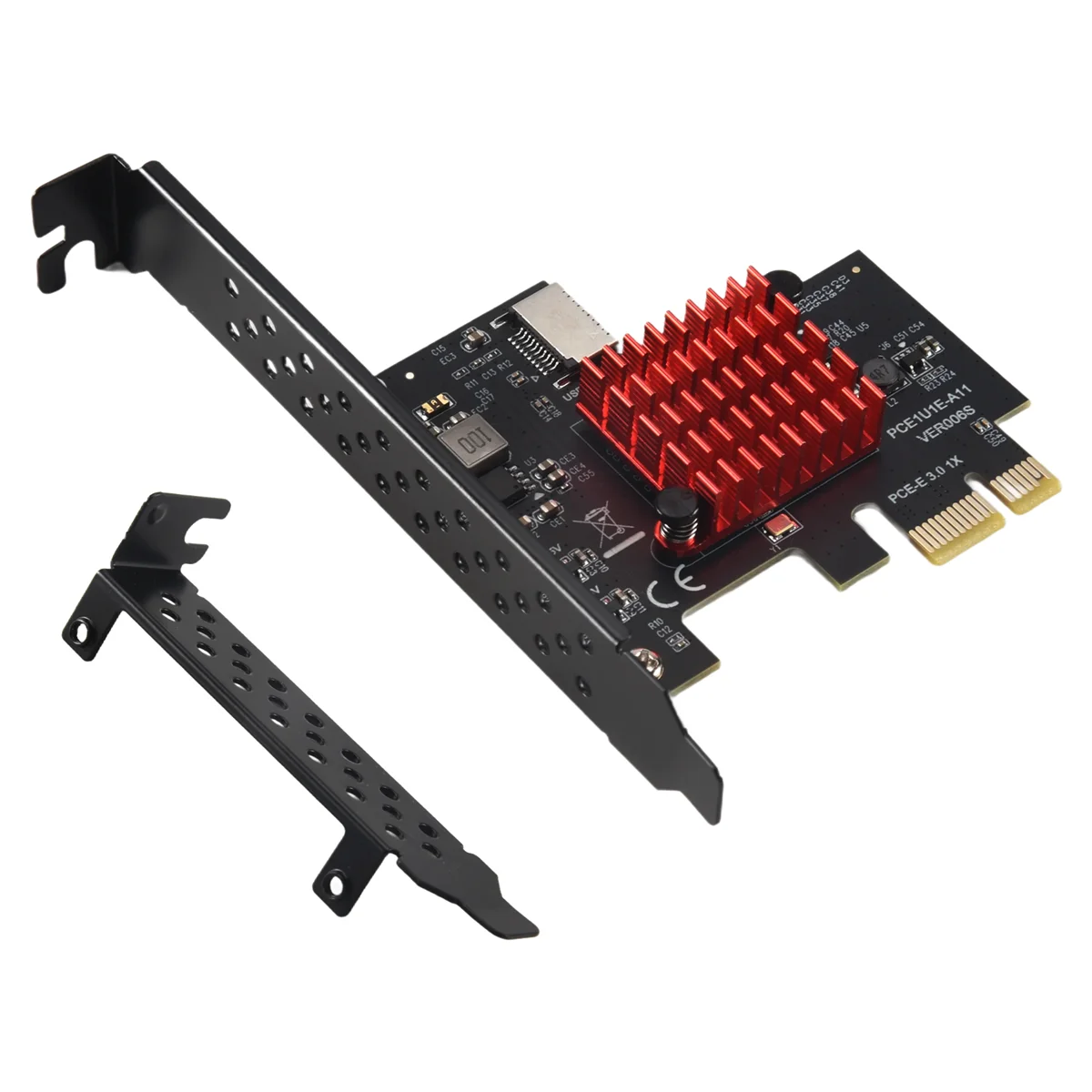 Карта расширения PCIE USB 3.1 GEN2 Type-E 10 Гбит/с PCI Express 3.0 1X–20-контактный разъем типа C на