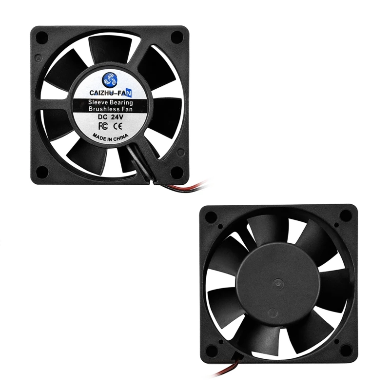 DC Brushless 24V Coolig Fan for VORON 6020 Sleeve Bearing Quiet Bottom Cooler 3D Printer Blower with 300mm Drop Shipping
