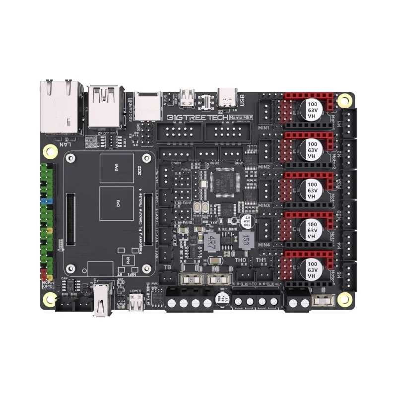 

Manta M5P V1.0 Control Board Integrated Motherboards for Klipper System W3JD
