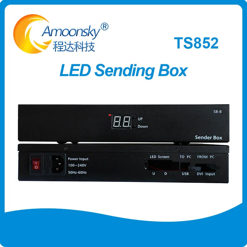 Linsn TS852 отправляющая коробка для фотографий, аналогичная игровая коробка TS802D TS802, L4 L6 для сцены, переформенности, шины, рекламы, светодиодная видеостена