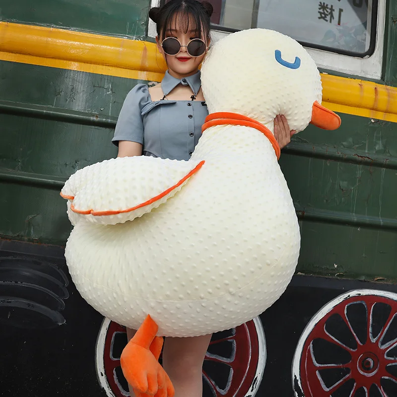 

Nice Kawaii Giant Size Huggable Soft Loving Duck Plush Toys for Stuffed Baby Doll Kids Birthday Gift For Children Girls