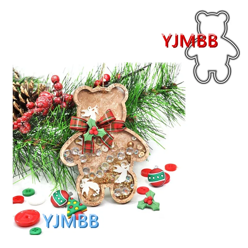 

YJMBB 2022 New Cute Bear Border # 1 Metal Cutting Dies Scrapbook Album Paper DIY Card Craft Embossing Die Cutting
