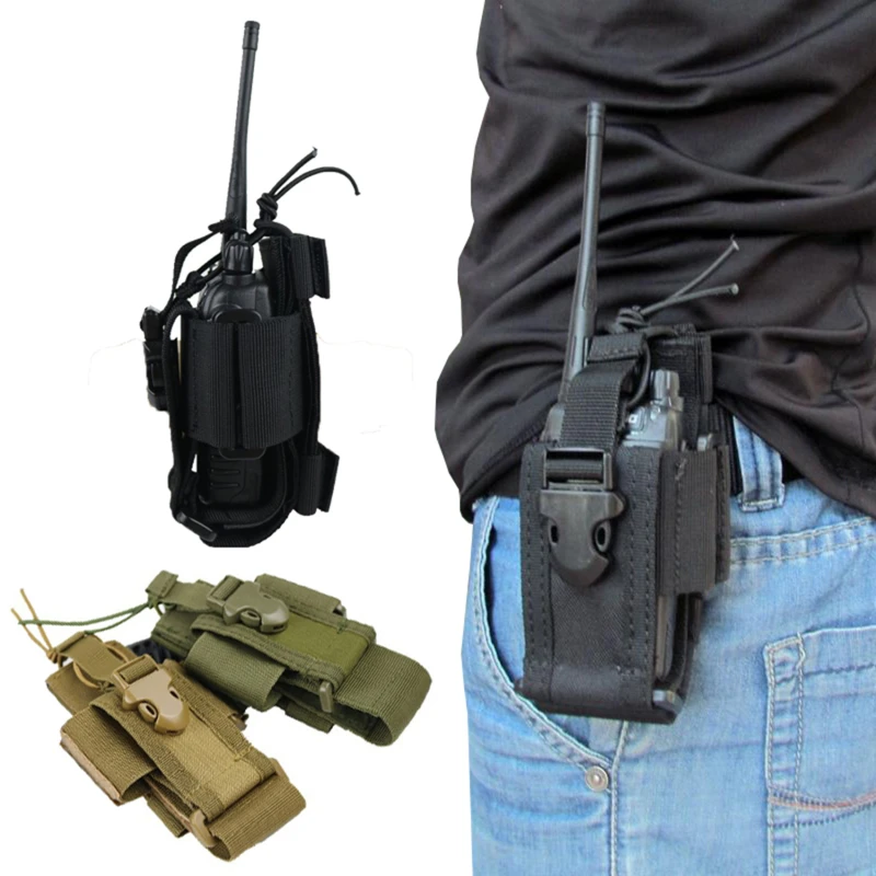 

Oxford Molle Pouch Radio Walkie Talkie Holder Bag Belt Pack Hunting Accessories Magazine Pouch Outdoor Airsoft Equipment