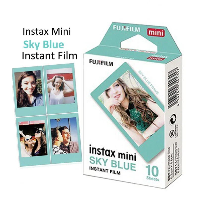 

Fujifilm Instax Mini Film Sky Blue 40 Sheets for FujiFilm Mini 7s 8 9 90 Camera Polaroid 300 50s SP-1 SP-2