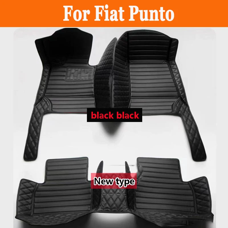 Кожаные автомобильные коврики на заказ для Fiat Punto 2007 2008 2009 2010 2011 2012 2013 подкладки