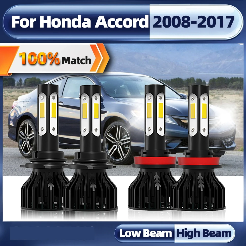 

9005 HB3 H11 LED Headlight 40000LM 240W LED Headlamps Bulbs Turbo Lamp 6000K For Honda Accord 2008-2012 2013 2014 2015 2016 2017