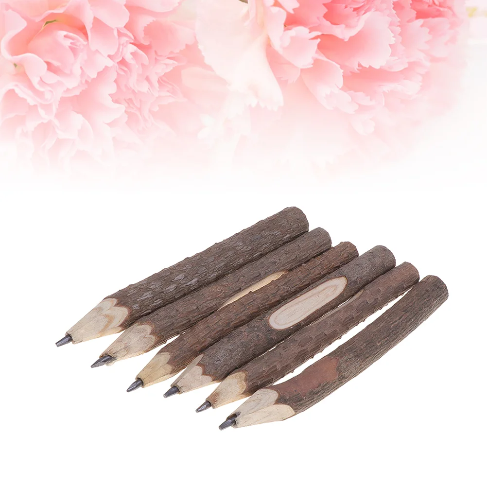 

15PCS 13cm Retro Bark Pencils Wooden Tree Rustic Twig Pencils Gifts for Kids Children