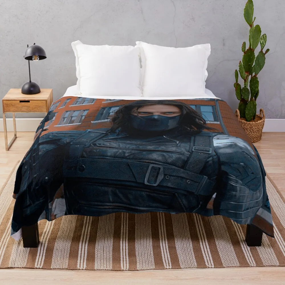 

Hot Winter Soldier Throw Blanket floral throw blanket