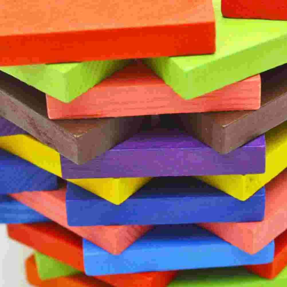 240 шт. детский Деревянный конструктор домино