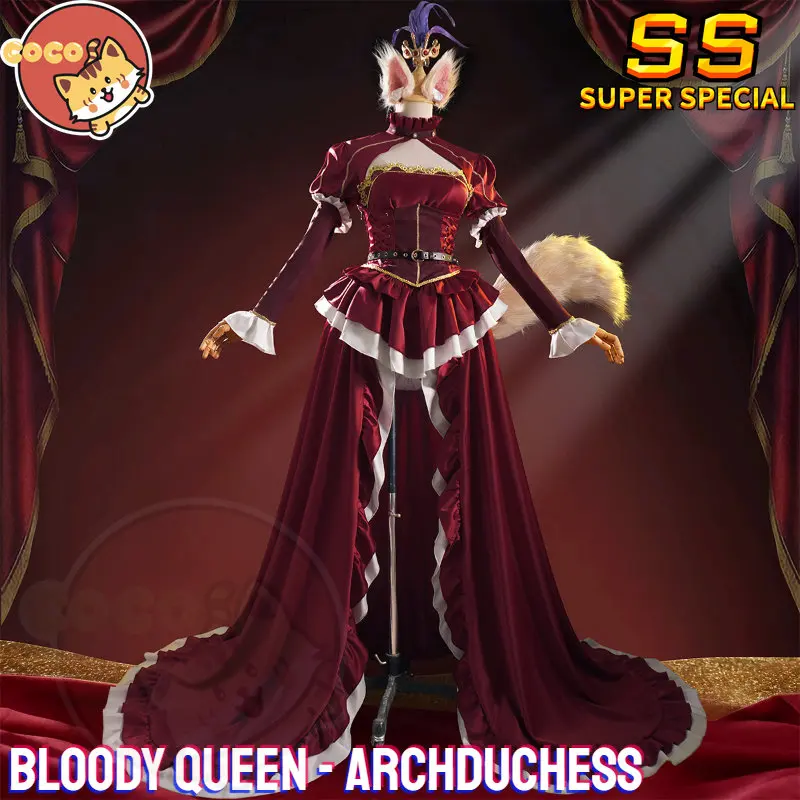 CoCos-SS Game Identity V Archduchess Bloody Queen Cosplay Costume Identity V Mary New Skin Archduchess Cosplay Costume and Wig