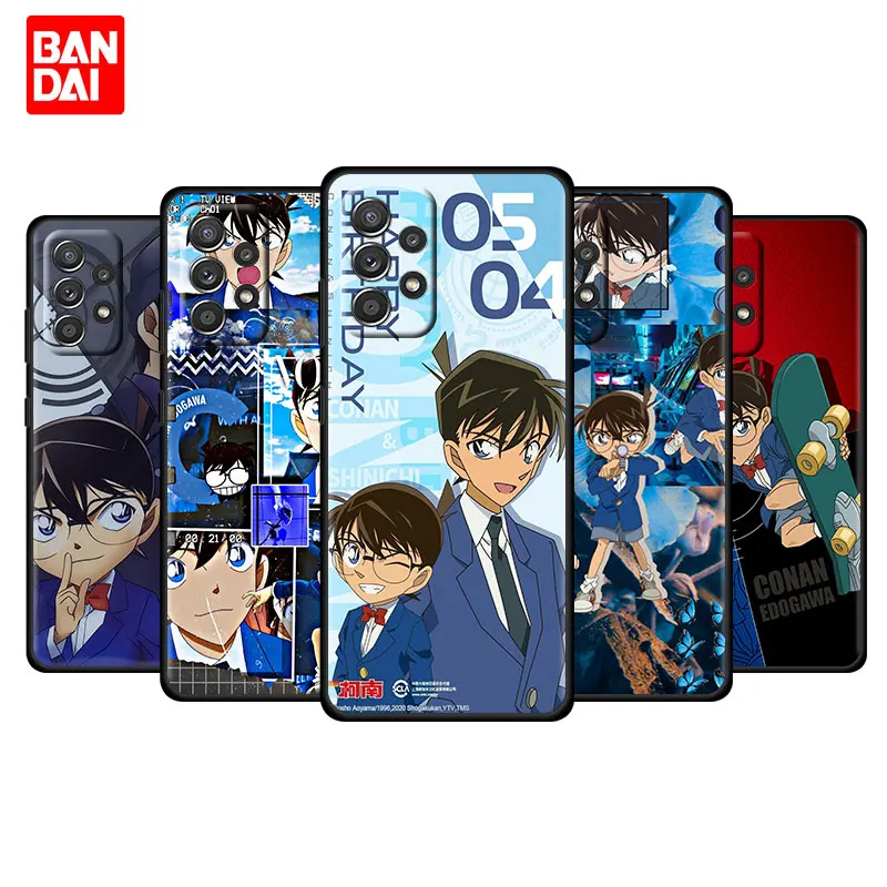 

Cover Case for Samsung Galaxy A03 A13 A31 A50 A51 A52 A70 A71 A32 Note 20 Ultra 5G Shell Bag Soft Japan Detective Conan Anime