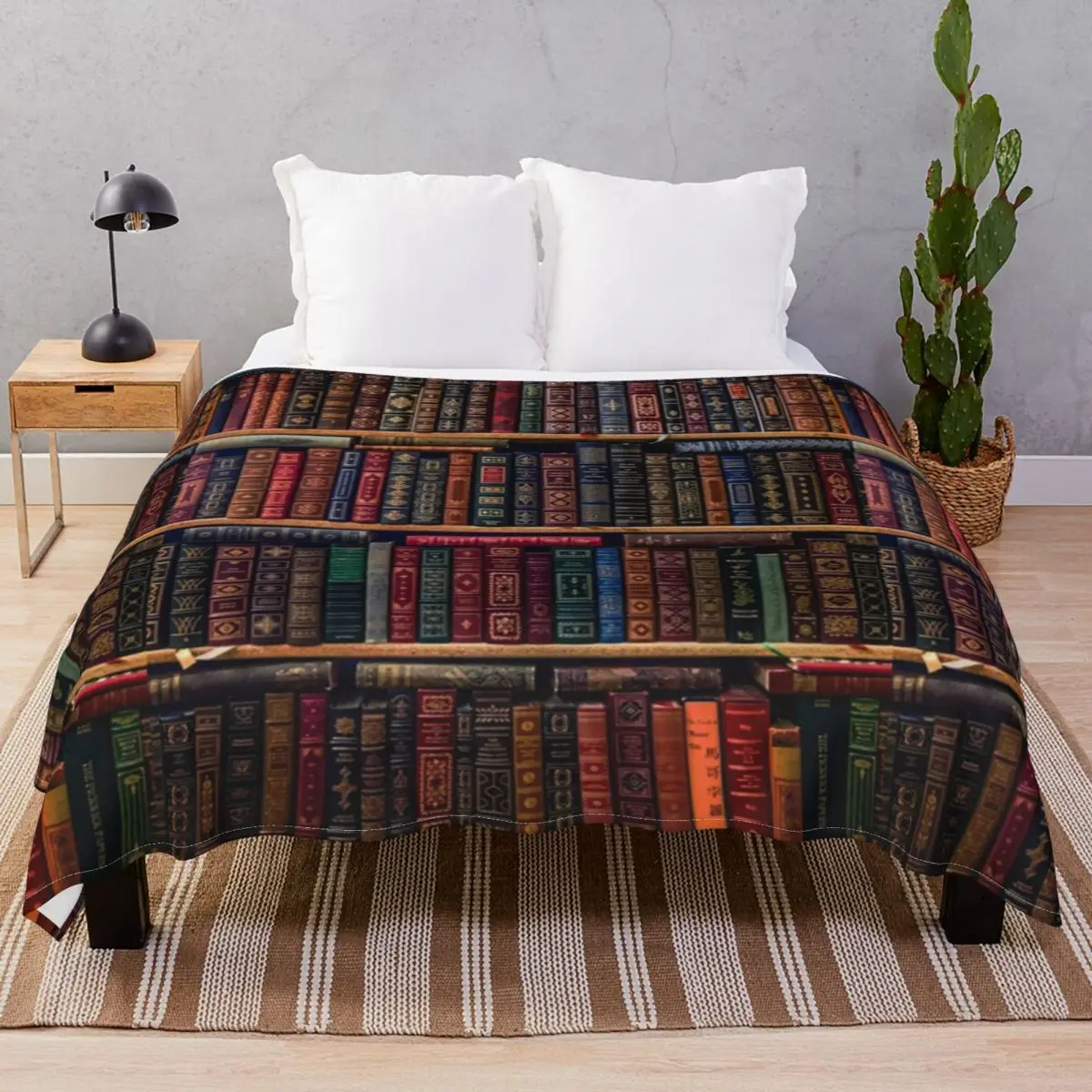 Books Blankets Fleece Autumn Lightweight Thin Throw Blanket for Bed Home Couch Travel Office