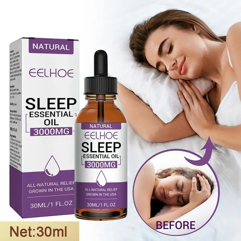 

Sleep Aid Essential Oil Lavender Soothing Mood Relieve Anxiety Stress Sleeping Improve Oils Aromatherapy Treatment Deep Ins B2L7