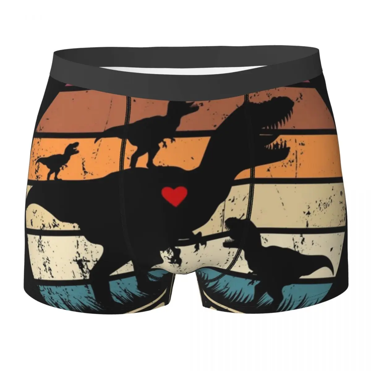 

Dinosaur Dad Saurus Triplets Underwear dad dino funny Fathers Day Stretch Panties Printed Boxer Brief Pouch Men Plus Size Trunk