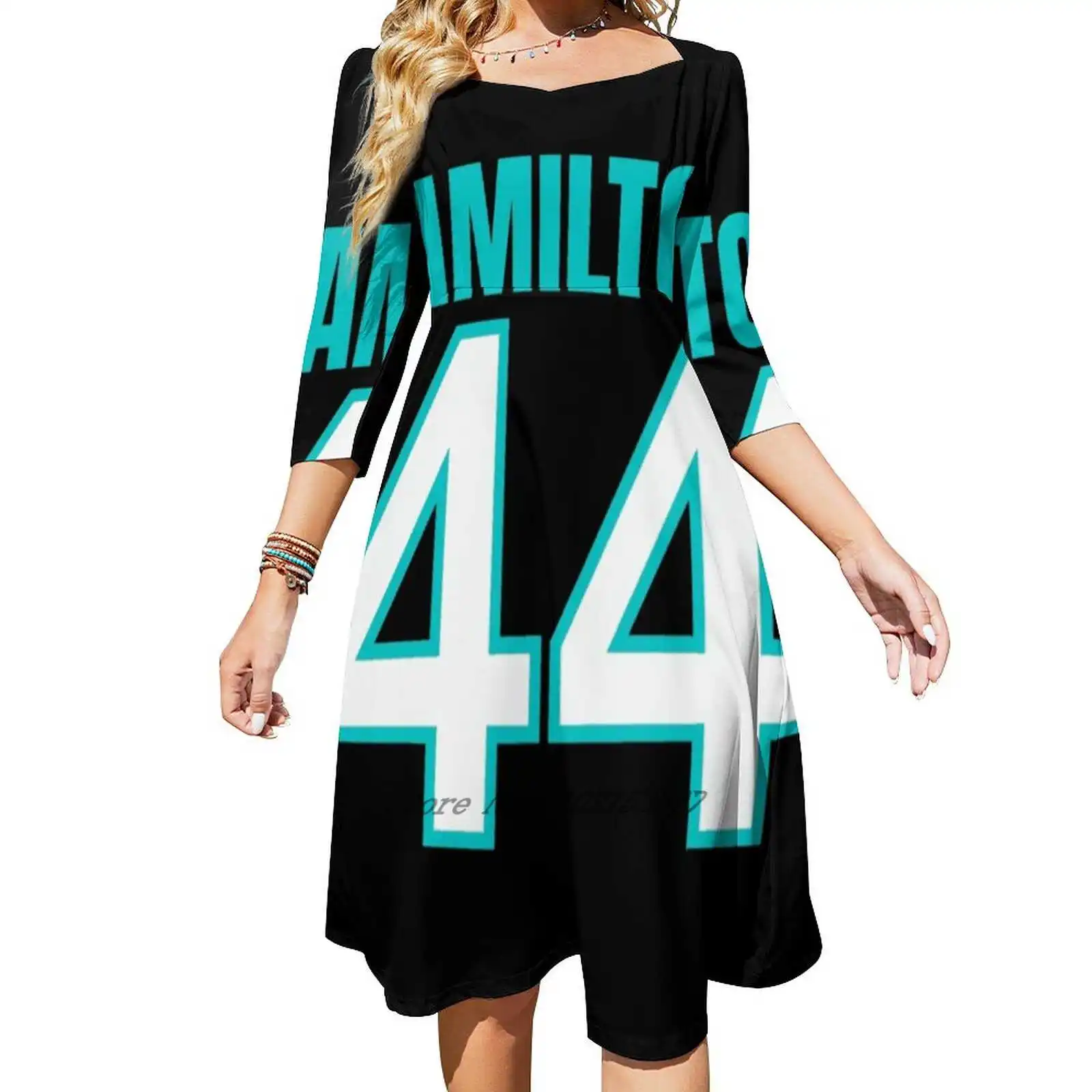 44 свободное платье с карманами летнее сексуальное v-образным вырезом и принтом