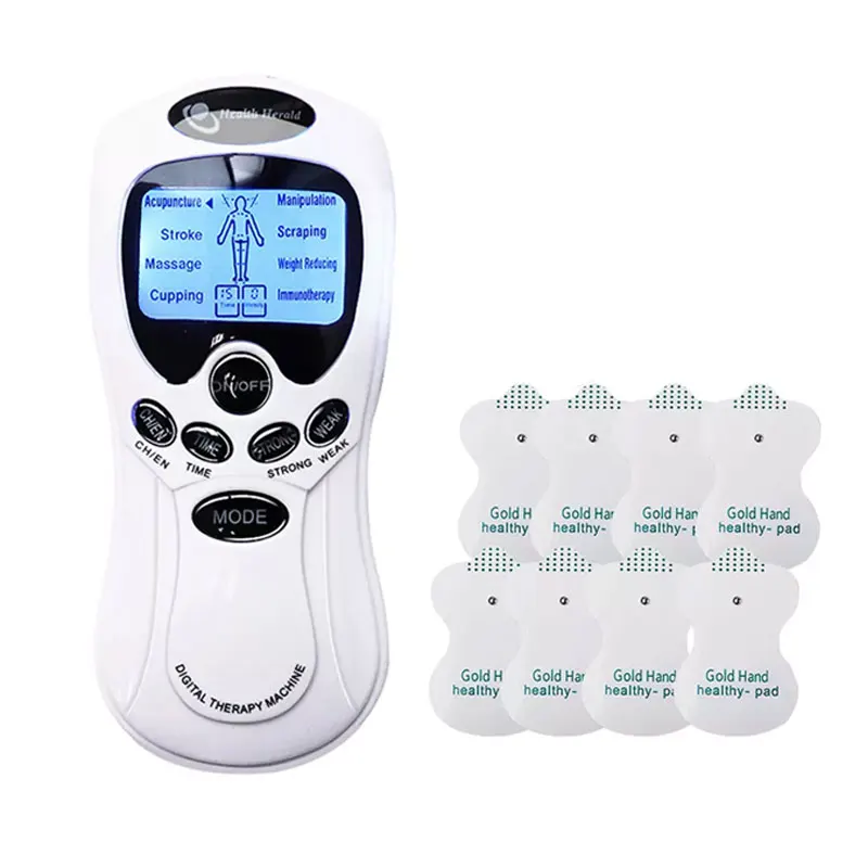 

8 Modes Electronic Pulse Stimulator Body Neck Massager Digital Therapy Tens Unit Pulse Meridian Machine Muscle Electrostimulator